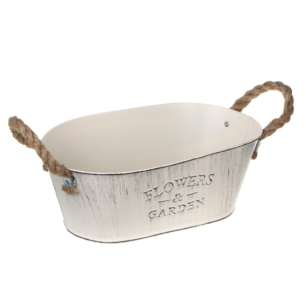 Кашпо тм INBLOOM, 26х10см, металл, арт.№ 164-410