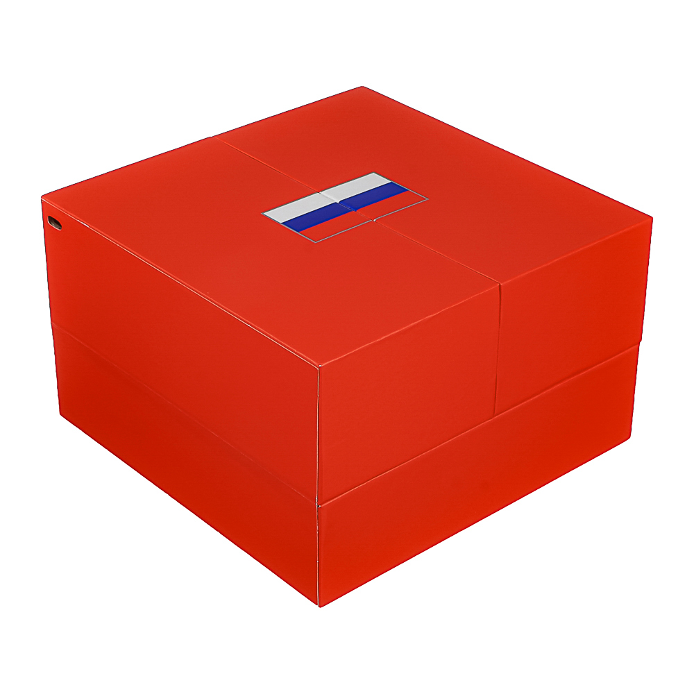 BY Аккумулятор мобильный Светящийся 10000мАч, USB-A,USBC,встр.каб.,QC,PD,22.5W, Герб, короб. красная, арт.№ 031-198