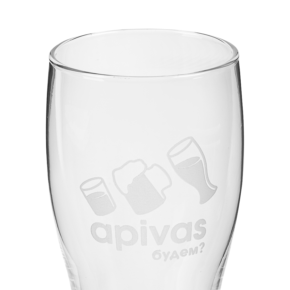 Бокал пивной подарочный 570 мл, 15 см, 4 дизайна, арт.№ 531-006