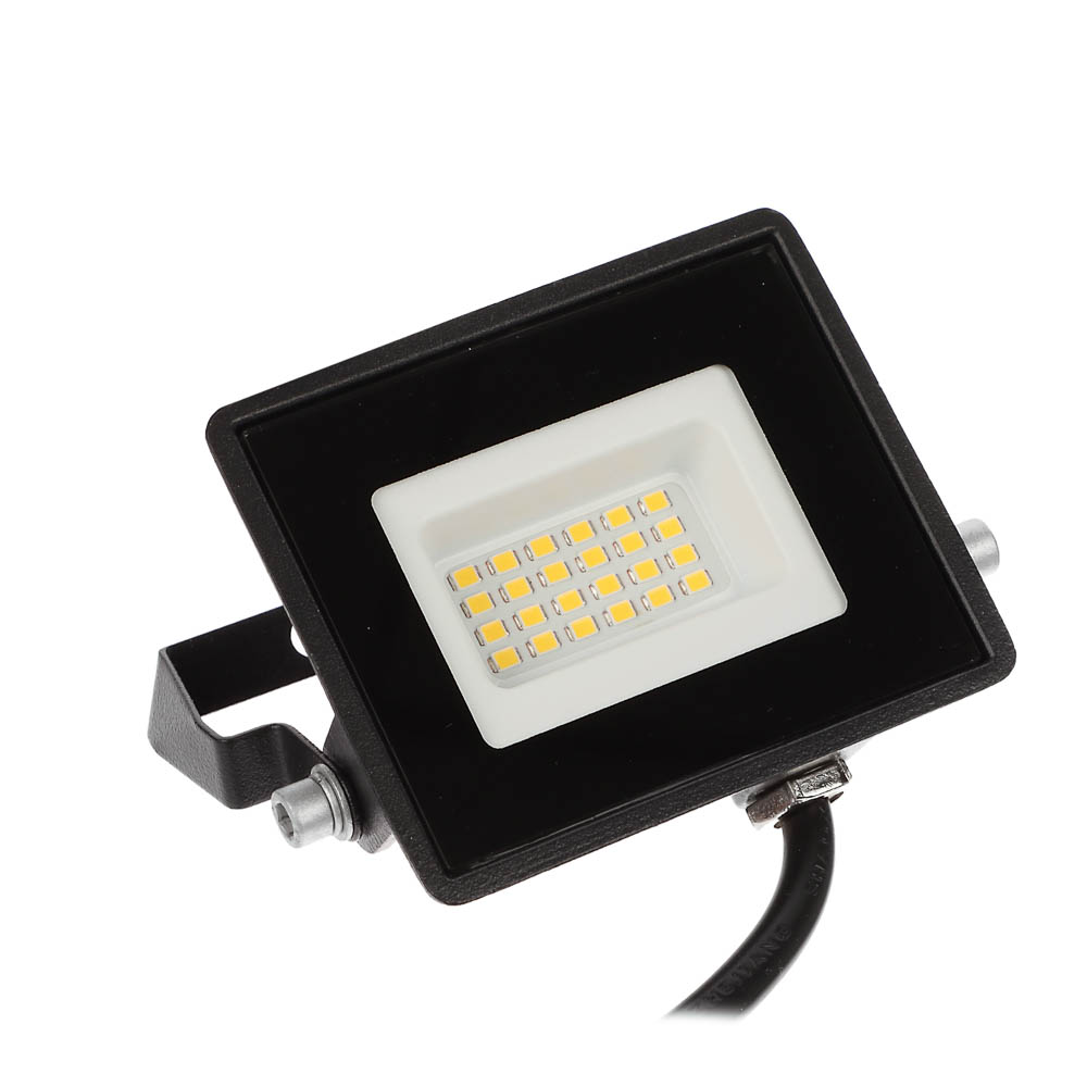 BY Прожектор светодиодный 30Вт, 200-250В, IP65, 1800lm, 4000K, 120°, кабель 30см, арт.№ 695-207