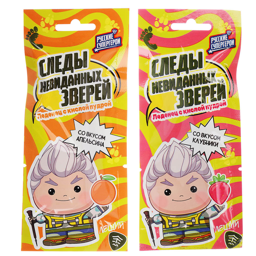 BY Русские Супергерои Карамель леденцовая, кислая "Шаг" 10 гр., арт.№ 347-222