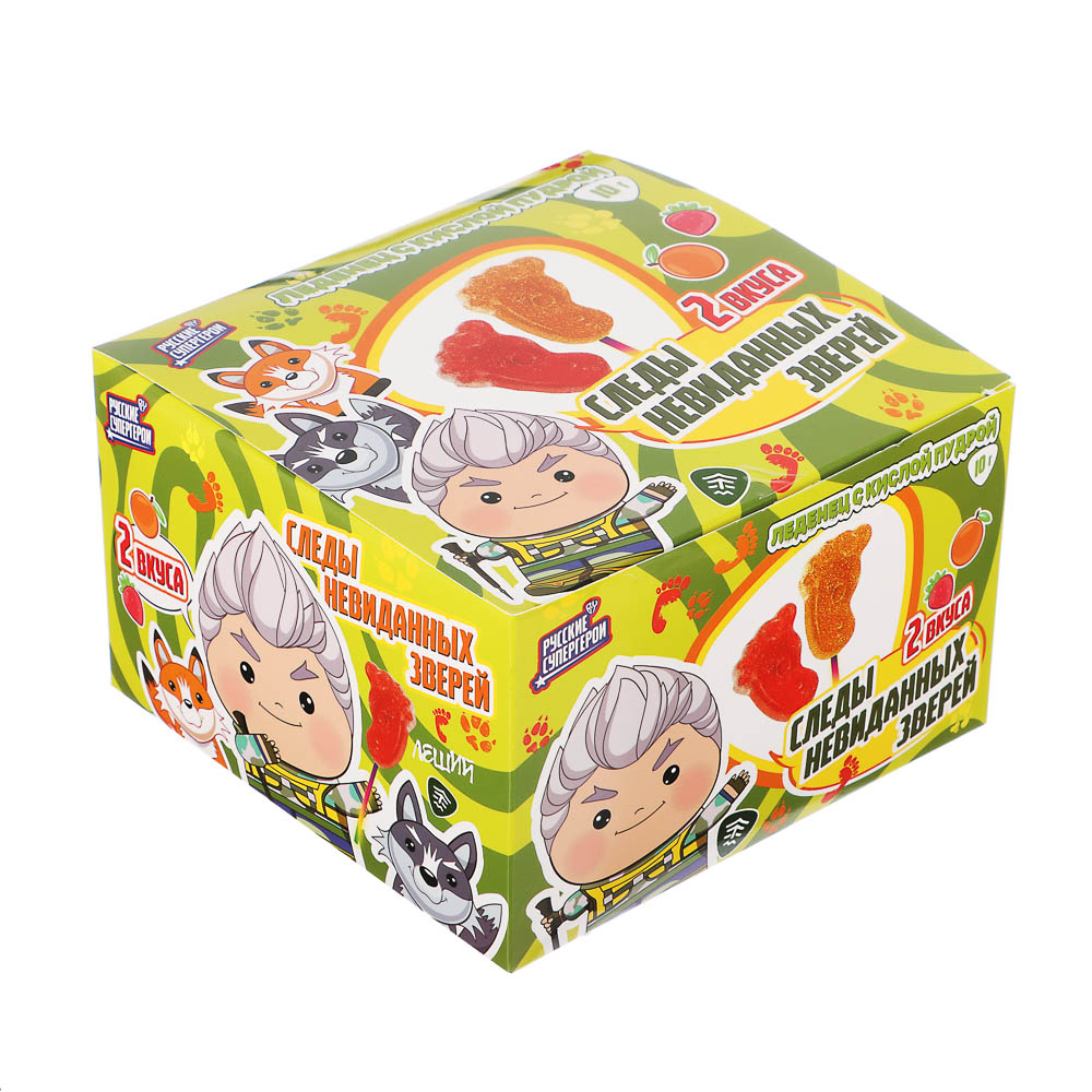 BY Русские Супергерои Карамель леденцовая, кислая "Шаг" 10 гр., арт.№ 347-222