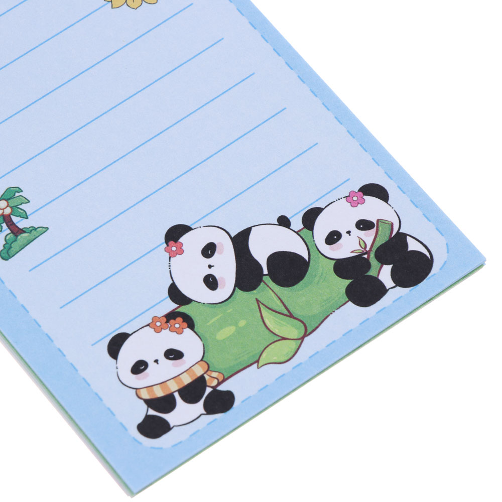 Записная книжка "Панда" 7х26см, с наклейками и брелоком, PET, бумага, 4 дизайна, шоу-бокс, арт.№ 557-090