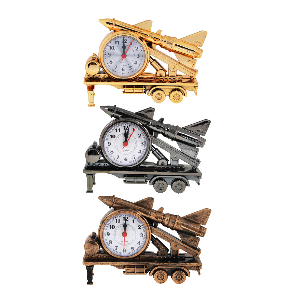 LADECOR CHRONO Будильник в виде зенитки 18х5х12см, 1хAA, пластик, арт.№ 529-212