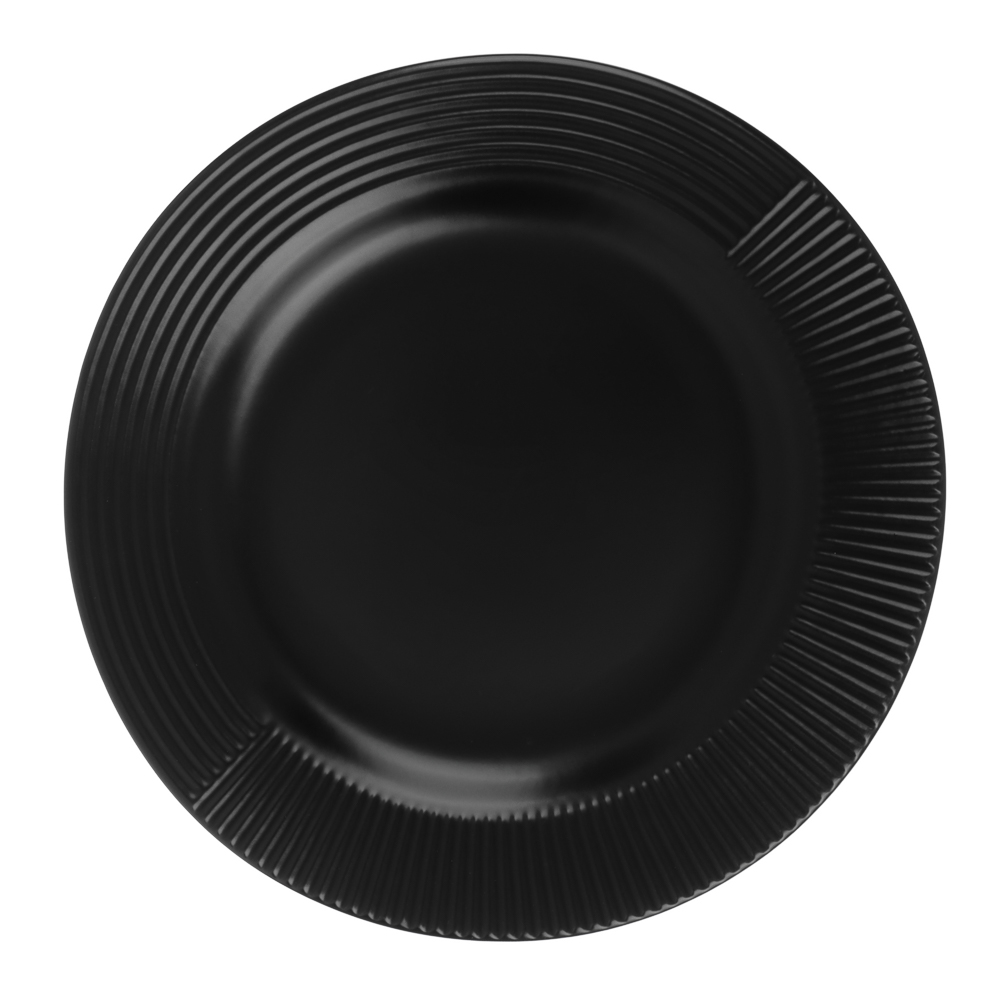 MILLIMI Монблан тарелка подстановочная 26,8см, керамика, черный, арт.№ 824-219