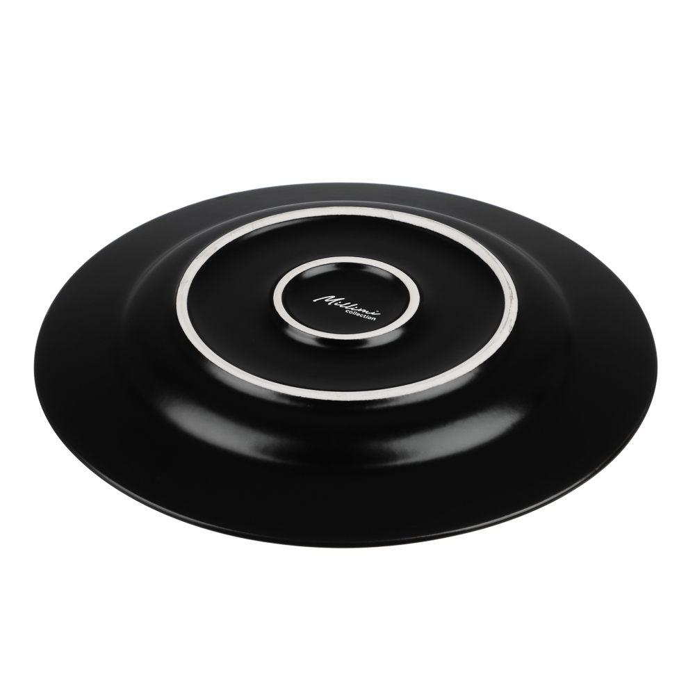 MILLIMI Монблан тарелка подстановочная 26,8см, керамика, черный, арт.№ 824-219