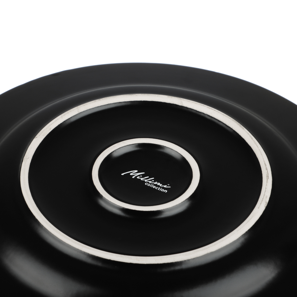 MILLIMI Монблан тарелка подстановочная 26,8см, керамика, черный, арт.№ 824-219