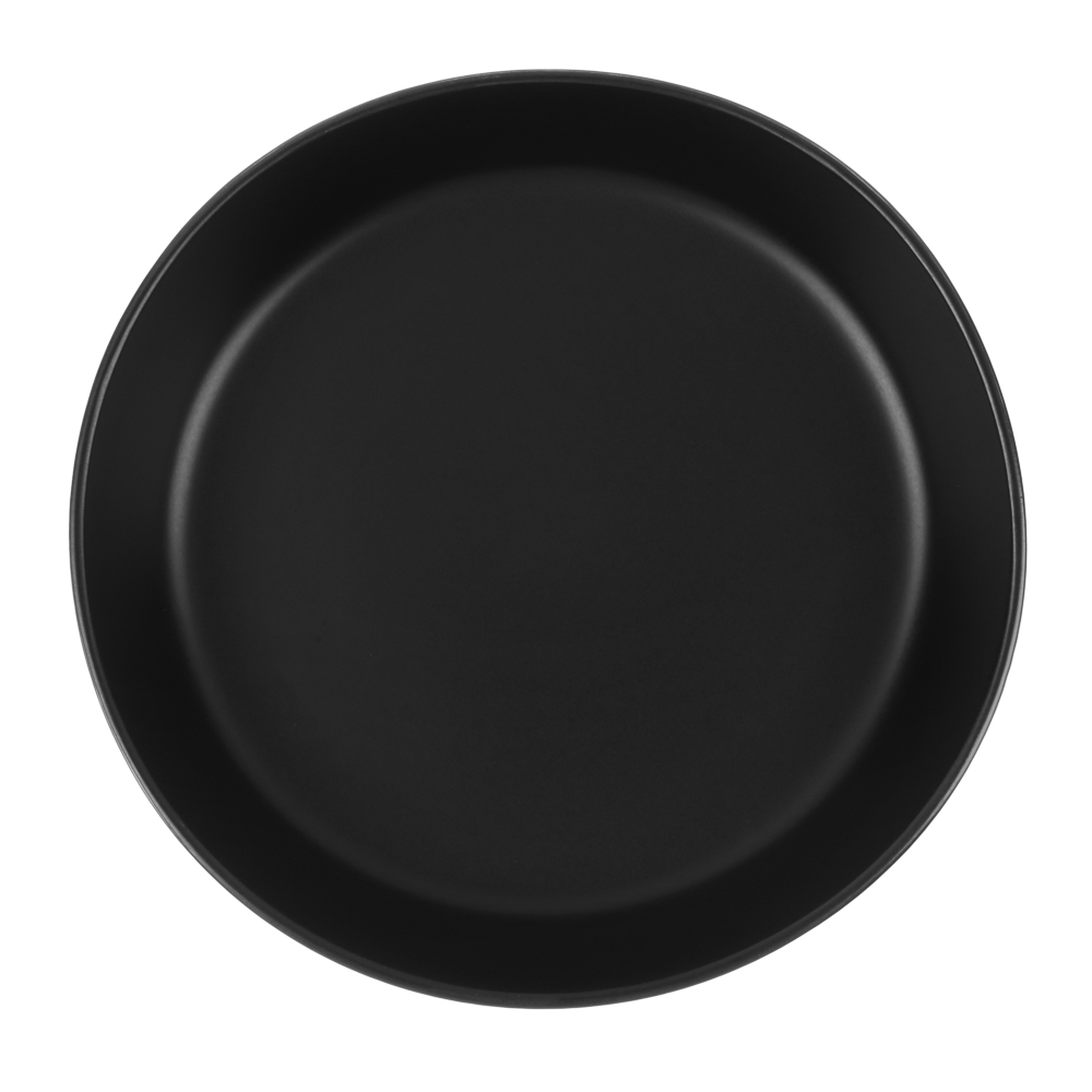 MILLIMI Монблан тарелка для супа 20x5см, 800мл, керамика, черный, арт.№ 824-221