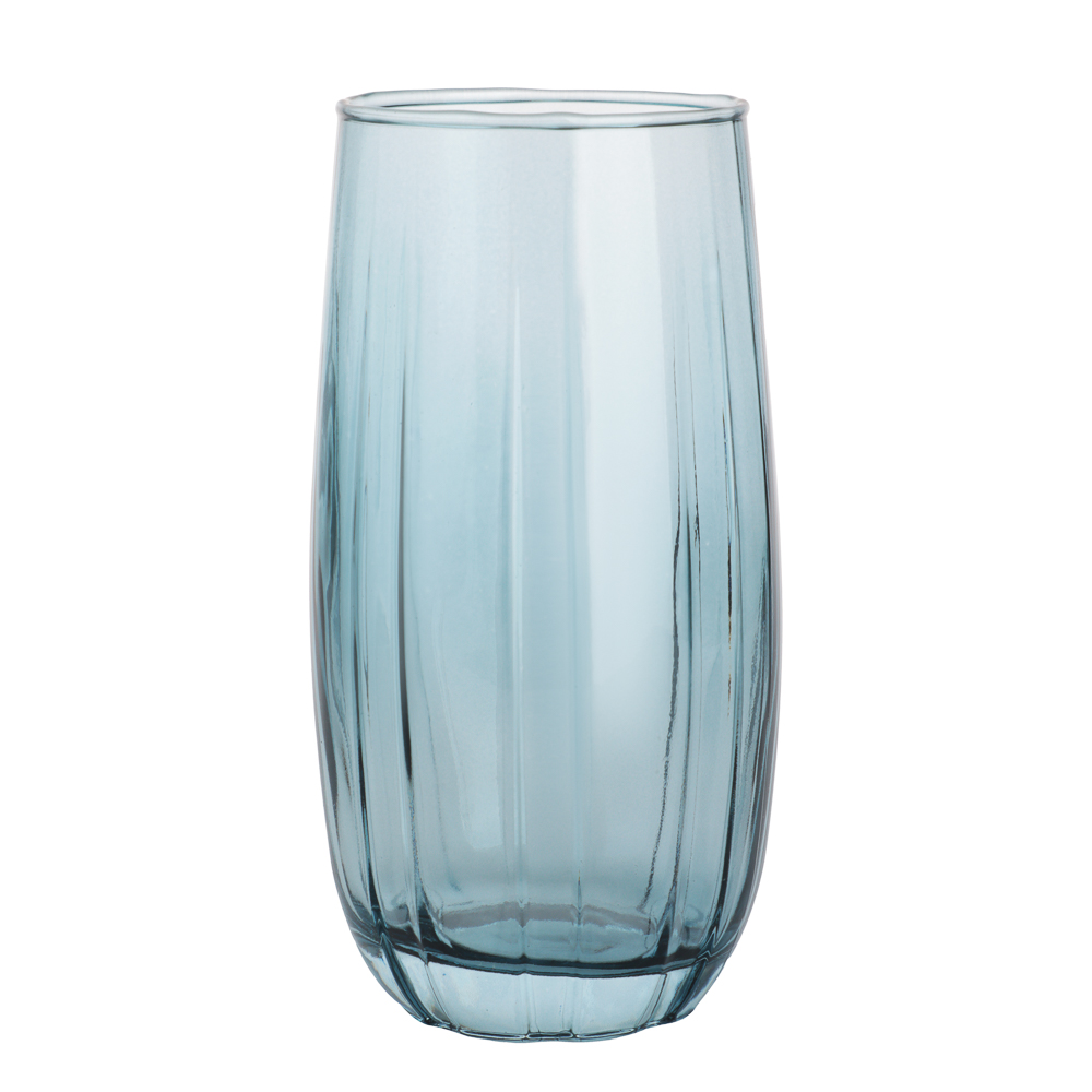 Стакан высокий для воды 470мл, стекло, синий, арт.№ 820-677