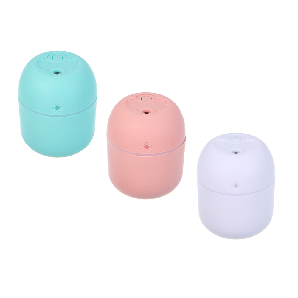 LEBEN Увлажнитель воздуха, 220 Мл, 10x8x8см, питание 5В/0.4А от USB, 2Вт, арт.№ 246-012