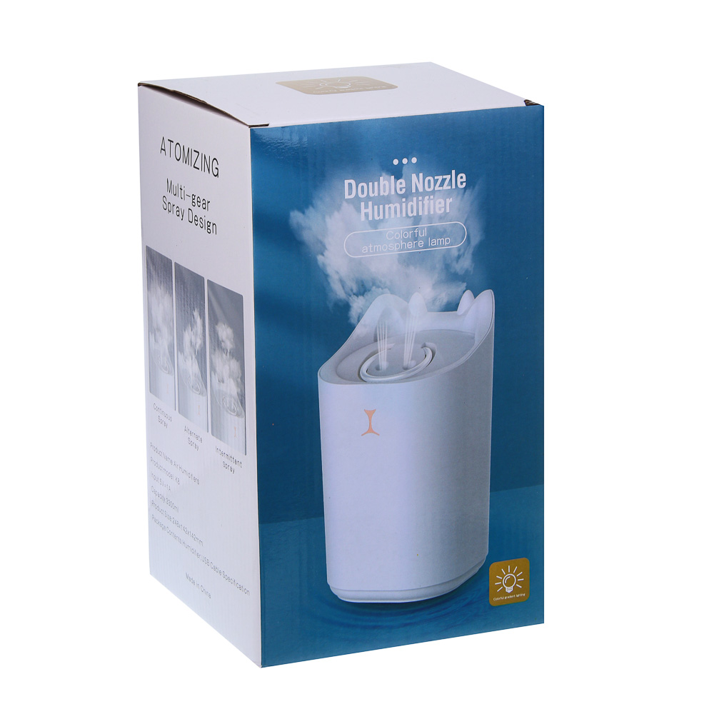 LEBEN Увлажнитель воздуха, 3,3л, 25x14x14см, питание от USB, 5Вт, белый, арт.№ 246-014