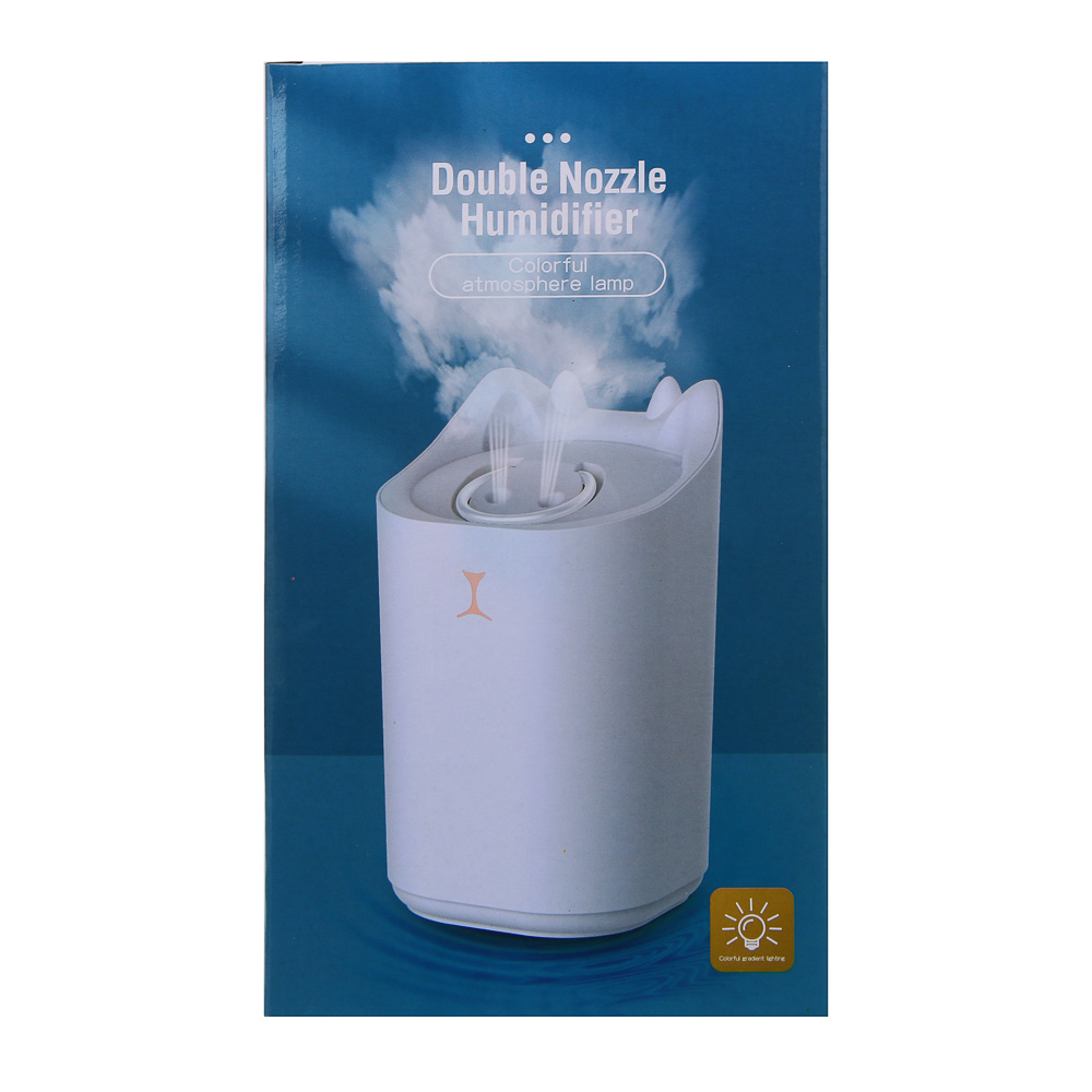 LEBEN Увлажнитель воздуха, 3,3л, 25x14x14см, питание от USB, 5Вт, белый, арт.№ 246-014