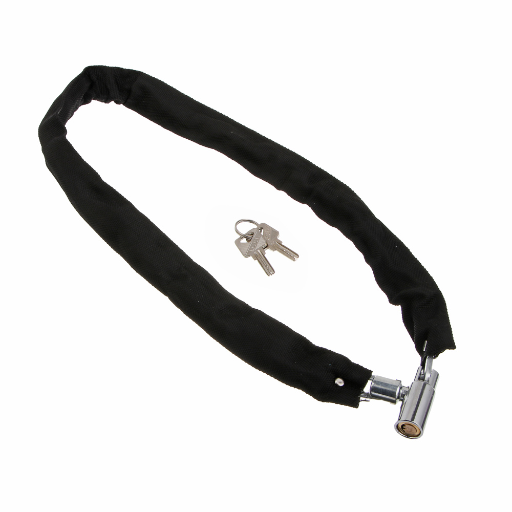 Замок велосипедный тм BY SPORT, цепь, 100х5см, металл, черный, арт.№ 468-119