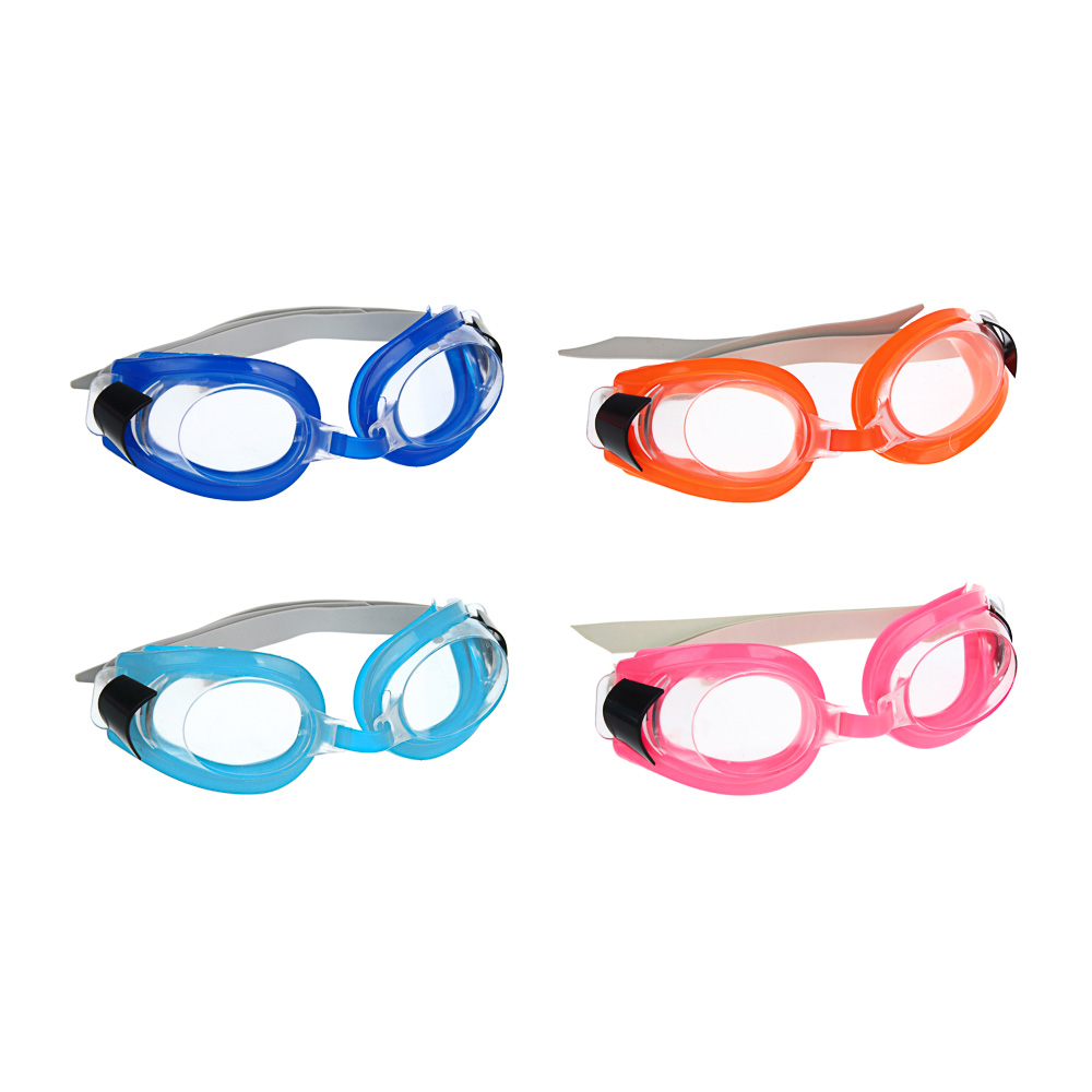 Очки для плавания детские тм BY SPORT, латекс, силикон, ПВХ, 4 цвета, арт.№ 087-009