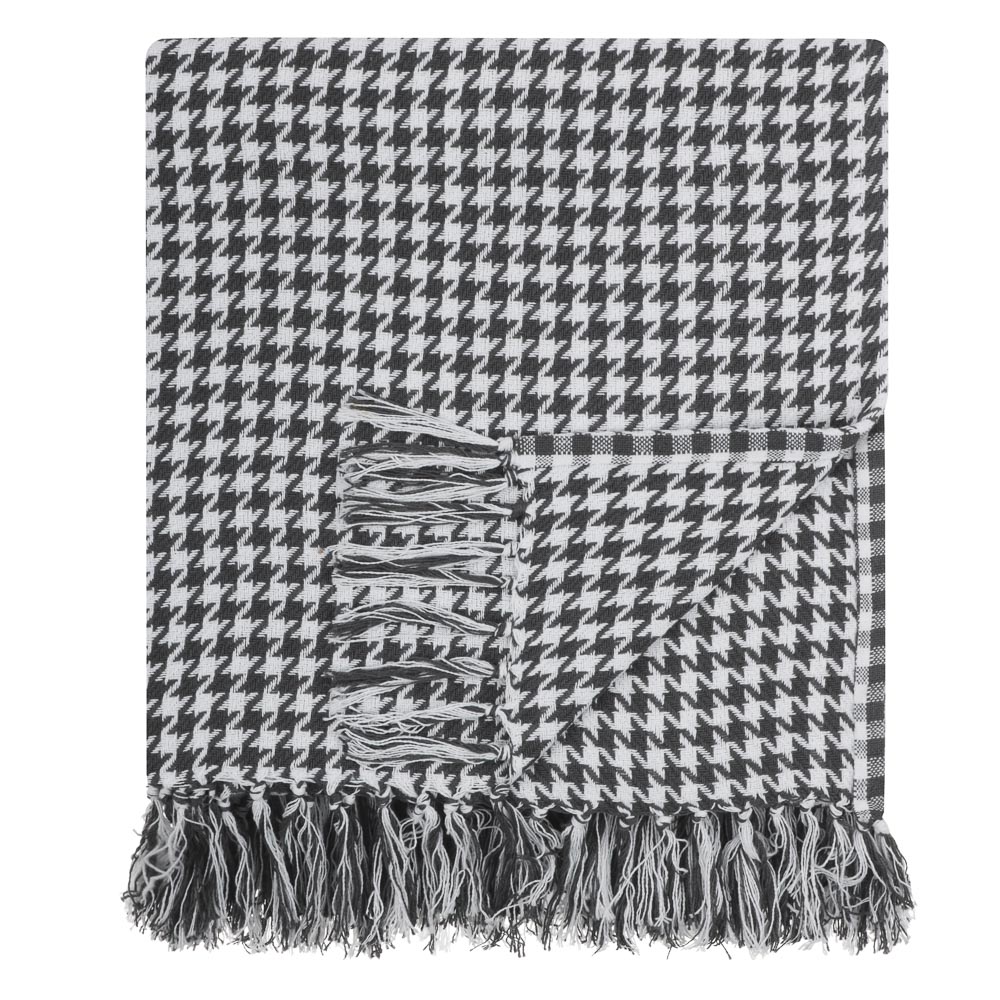 PROVANCE Special Плед хлопок, 200х220см, черно-белый, арт.№ 486-210