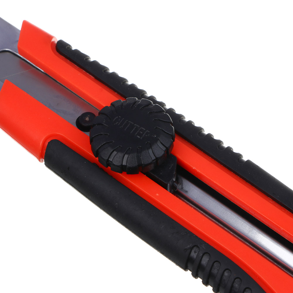 ЕРМАК Нож универсальный 25мм, метал.направ., Twist lock,TPR, блистер, арт.№ 685-031