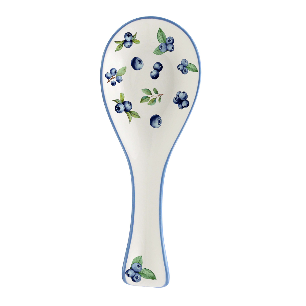 Подставка под ложку Голубика тм MILLIMI, 25х9х3см, голубика, керамика, арт.№ 824-320