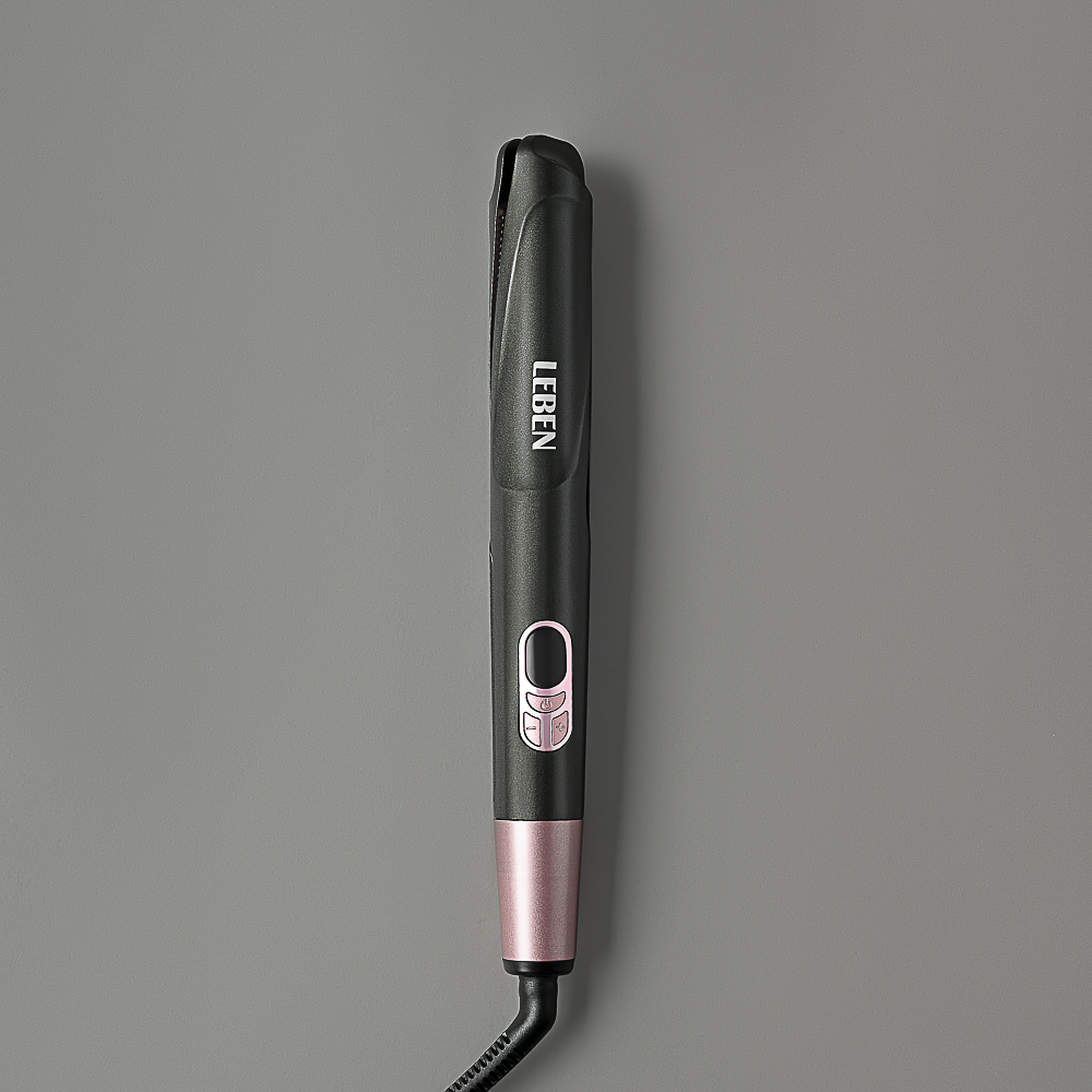 LEBEN Утюжок-выпрямитель для волос с изогнутыми пластинами, керамическое покрытие, арт.№ 259-165