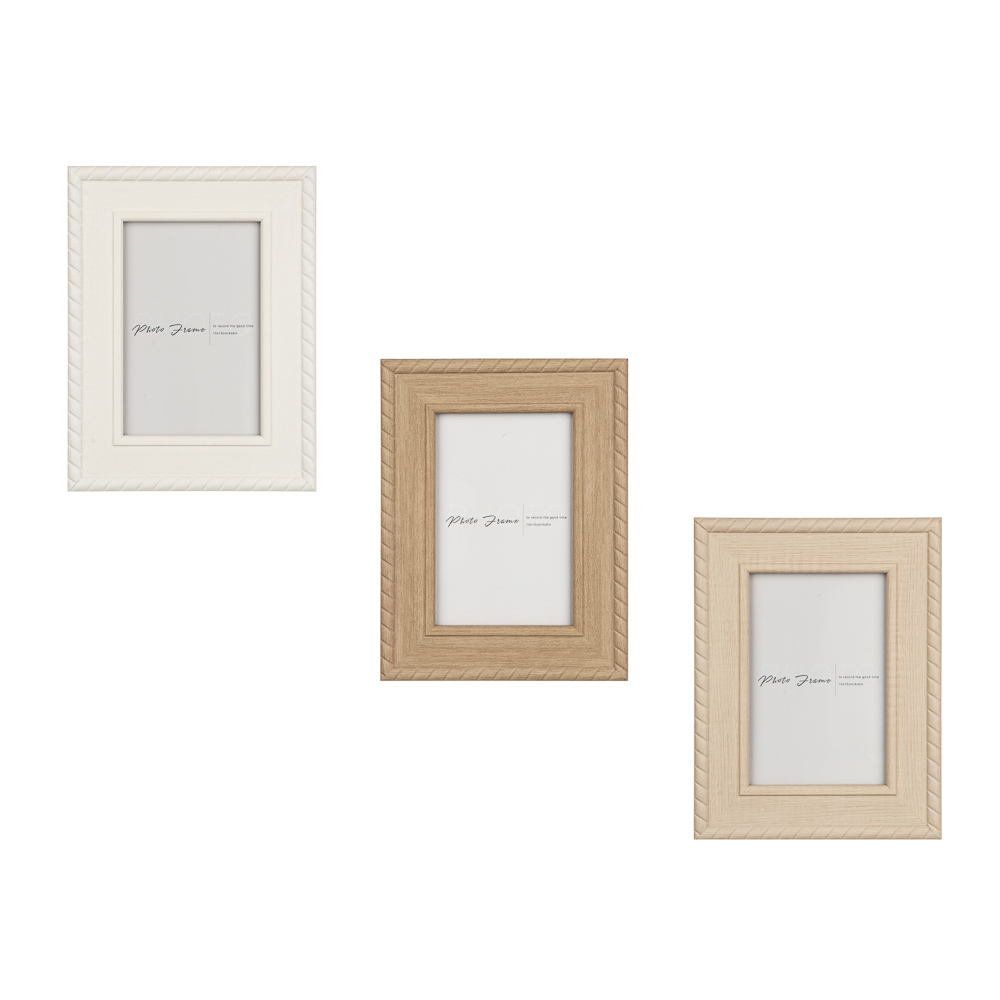 Фоторамка, 10х15 см, полистирол, 3 дизайна, арт.3-21, арт.№ 520-876