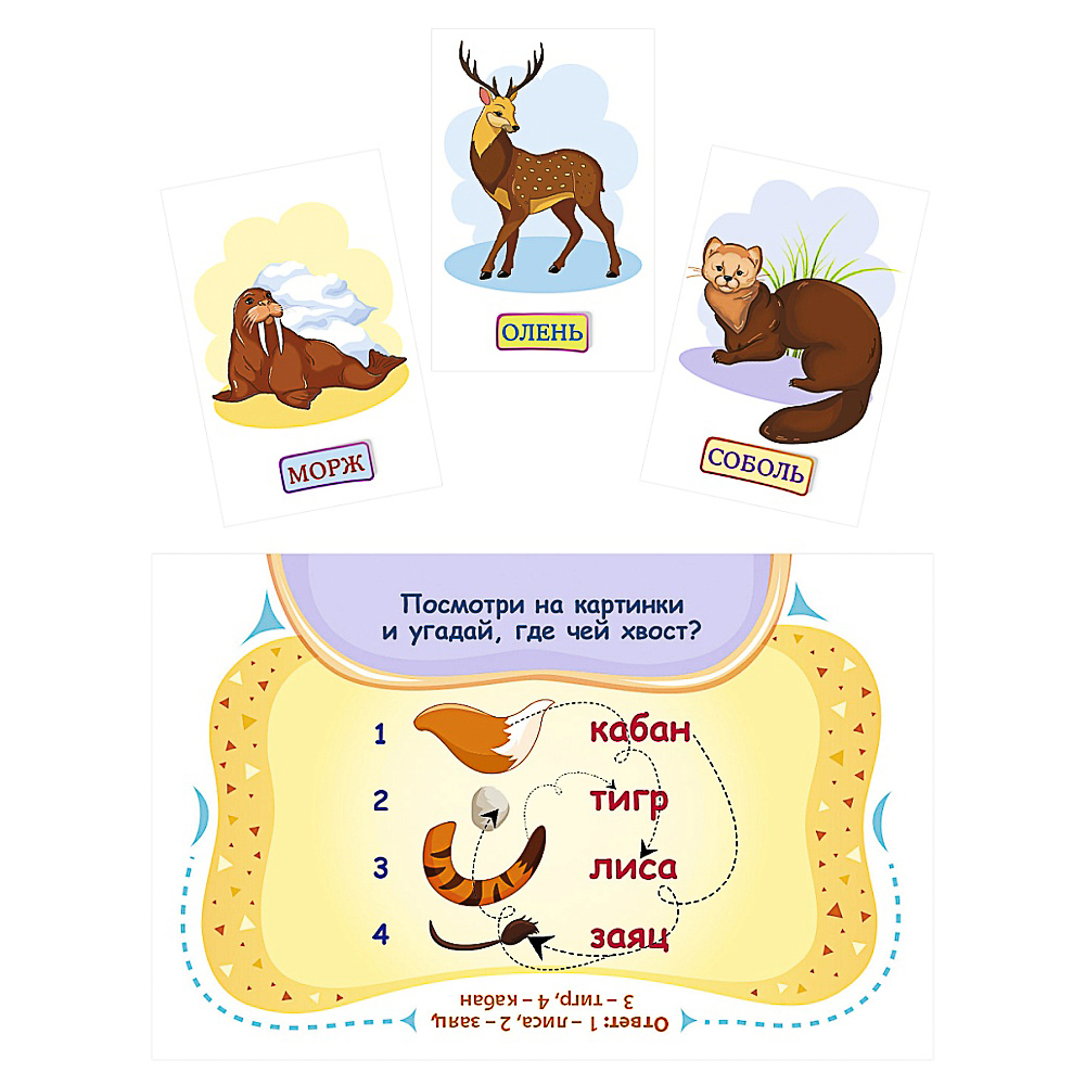Игра развивающая настольная "Первые знания", 6,1х11,3х1,5 см, 4 дизайна, арт.№ 874-142