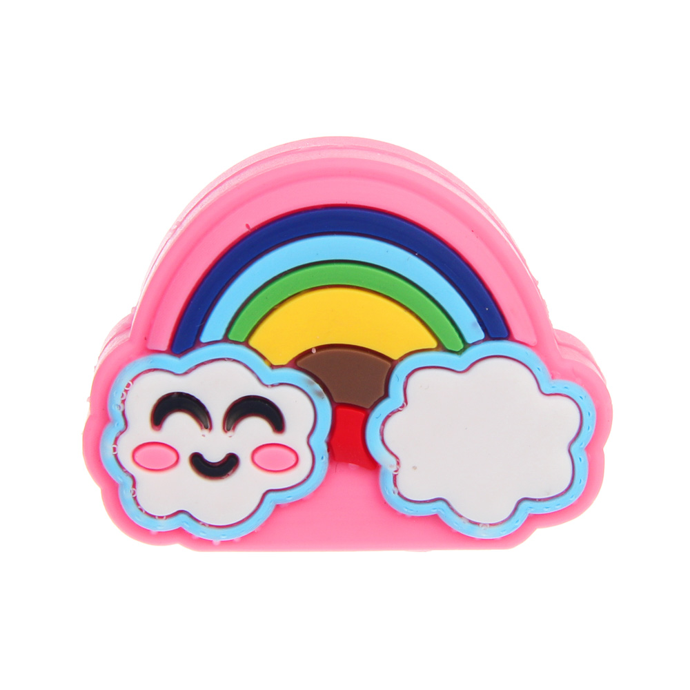 Точилка фигурная 4х1,7хх3,3см. "Цветное небо", банка 9,5х10см., арт.№ K31-015