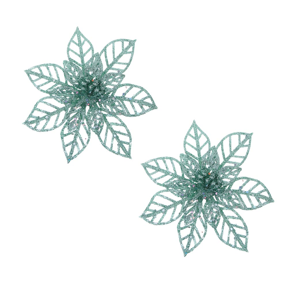 СНОУ БУМ Цветы на прищепке 14x14 см, 2 шт, арт.№ 397-442