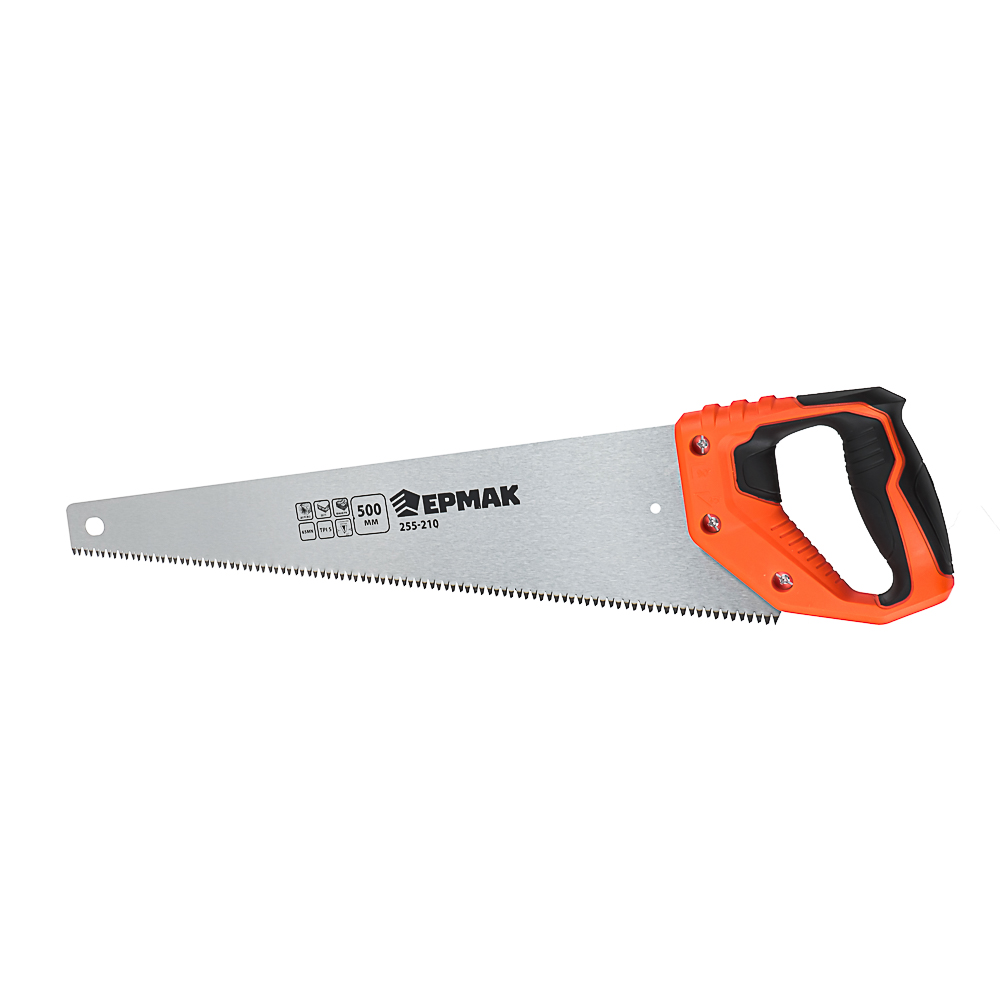 ЕРМАК Ножовка по дереву "Средний зуб 3D" 500 мм, арт.№ 255-210