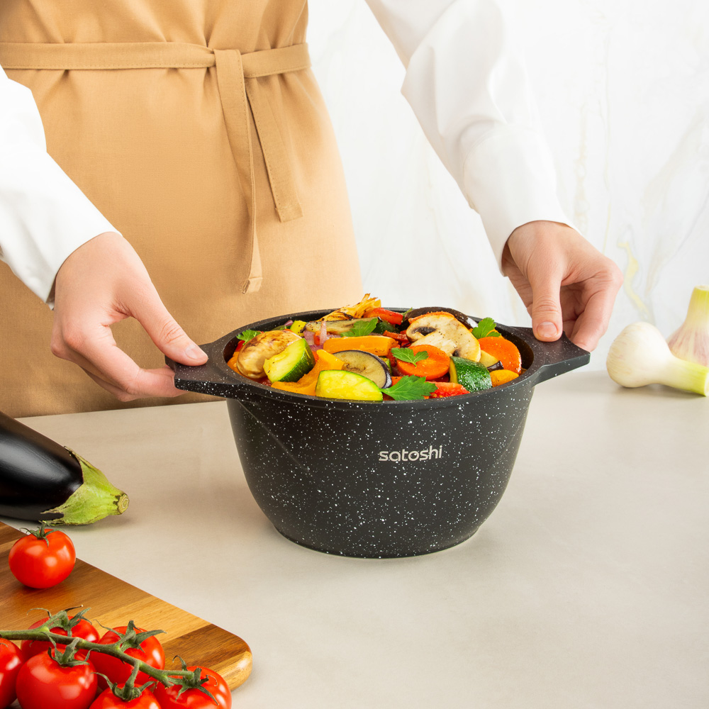 SATOSHI Монфор Казан 20х11,5см, 2,7л, литой алюминий, индукция, арт.№ 846-744