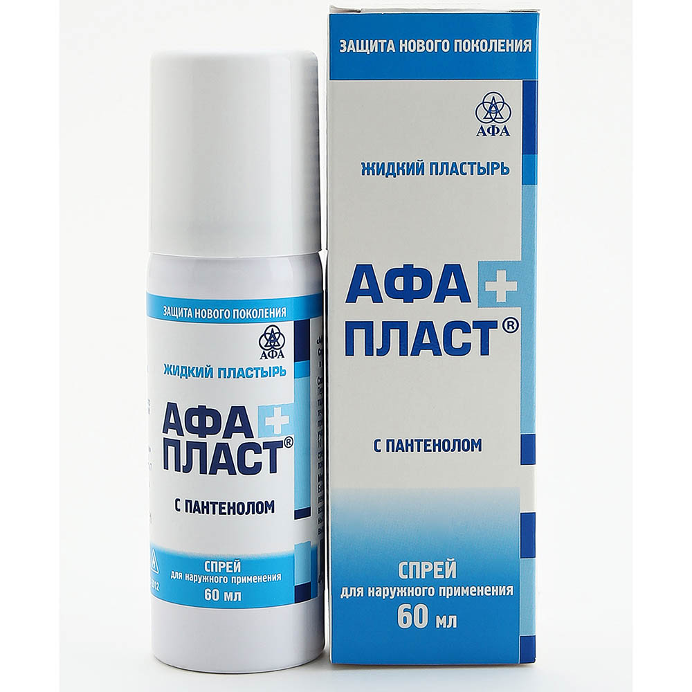 Пластырь жидкий АфаПласт с пантенолом, 60мл, арт.№ 360-183