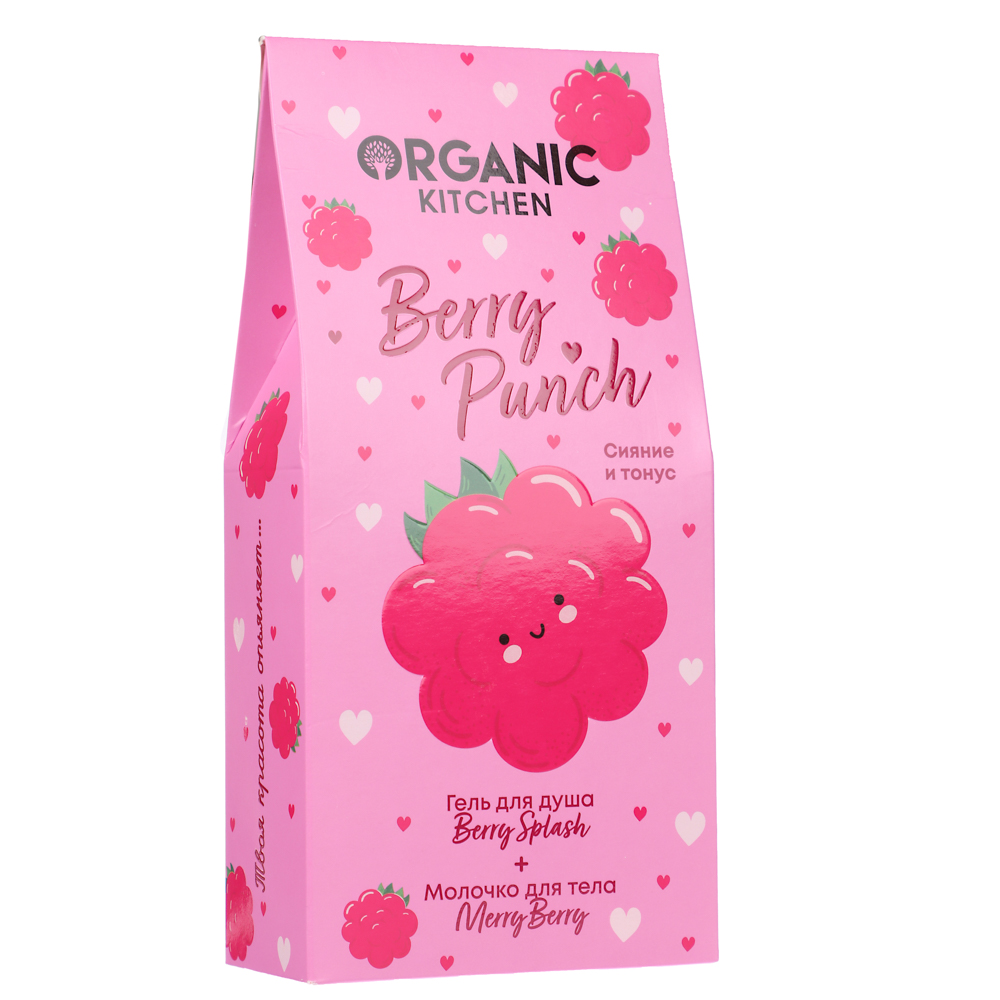Подарочный набор женский ORGANIC KITCHEN:гель д/душа+молочко д/тела,2 вида,2х170мл, арт.№ 937-144