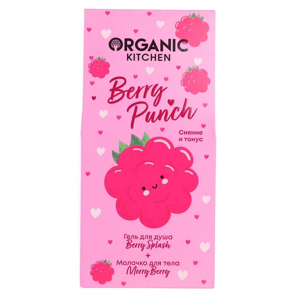 Подарочный набор женский ORGANIC KITCHEN:гель д/душа+молочко д/тела,2 вида,2х170мл, арт.№ 937-144