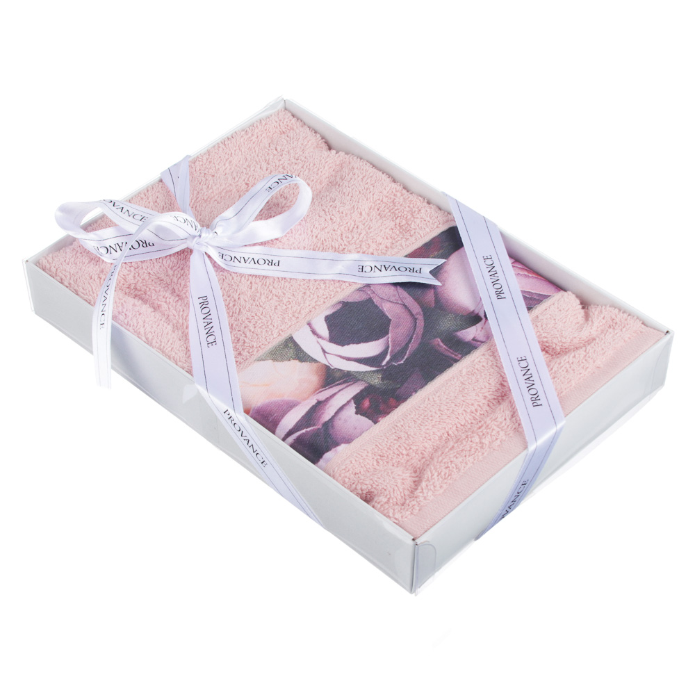 PROVANCE Мятный Латте Полотенце махровое с принтом, 100% хлопок, 50х80см, 350гр/м, 3 цвета, арт.№ 488-042