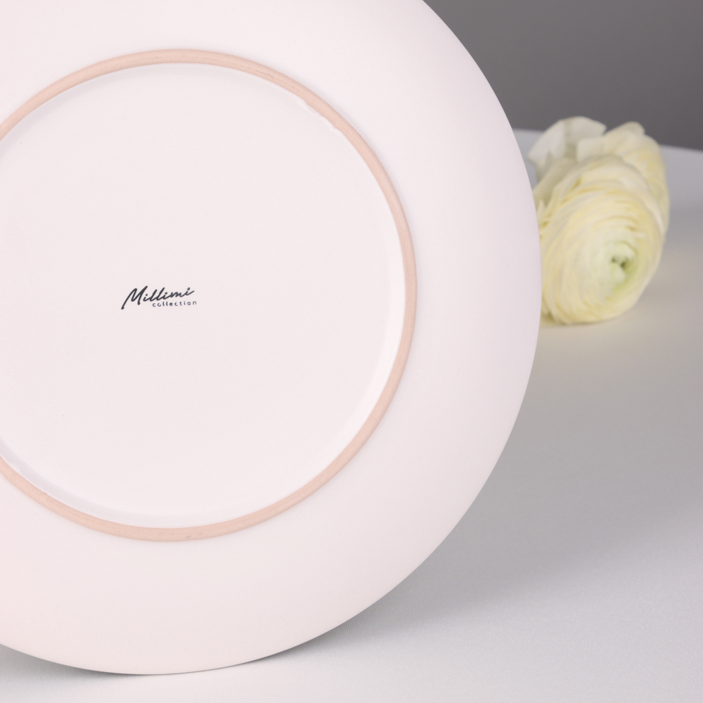 MILLIMI Тарелка подстановочная 27х3см, керамика, белый, арт.№ 824-169