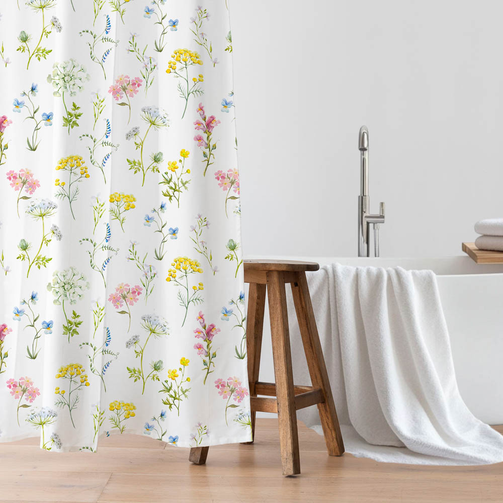 Шторка для ванной, таффета, 145x180см, ШТТФ056-21001, арт.№ 461-674