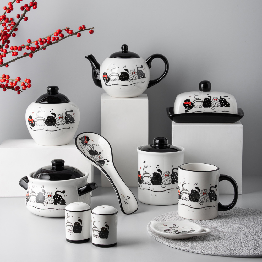 MILLIMI Хвостатые друзья Набор для соли и перца, 4,5х6,5см, керамика, арт.№ 824-649