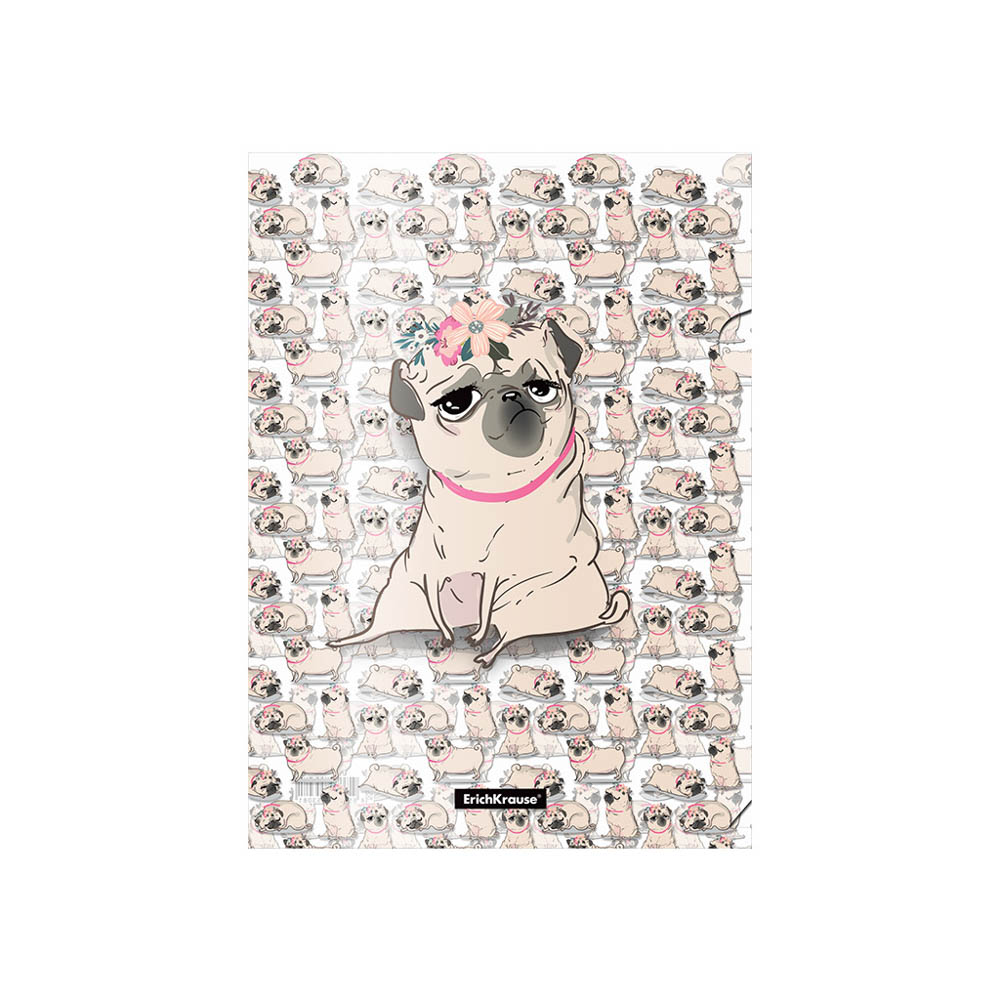 Erich Krause Папка-уголок пластиковая A4, "Чилинг Догз", 55308, арт.№ 532-037