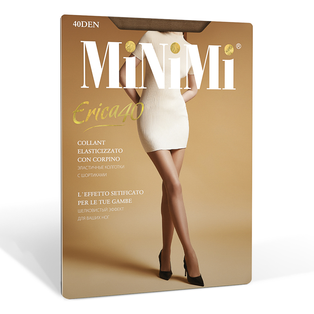 Колготки женские Minimi ERICA 40, размер 2 (S), 3 (M), 4 (L), 5 (XL), 6 (XXL), 7 (XXXL), 3 цвета, арт.№ 048-184