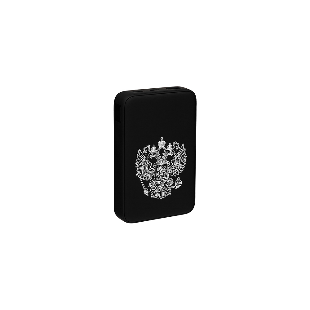 BY Аккумулятор мобильный Светящийся 10000мАч, USB-A,USBC,встр.каб.,QC,PD,22.5W, Герб, Победа, короб., арт.№ 031-200