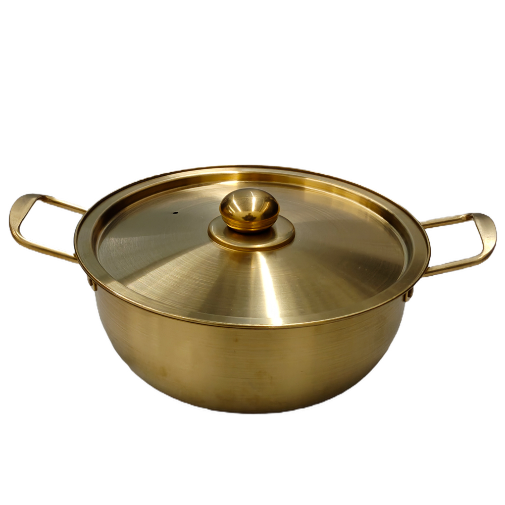 Кастрюля тм SATOSHI Голд 20х8см, 1,6л, с метал. крышкой, нерж. сталь, арт.№ 822-311