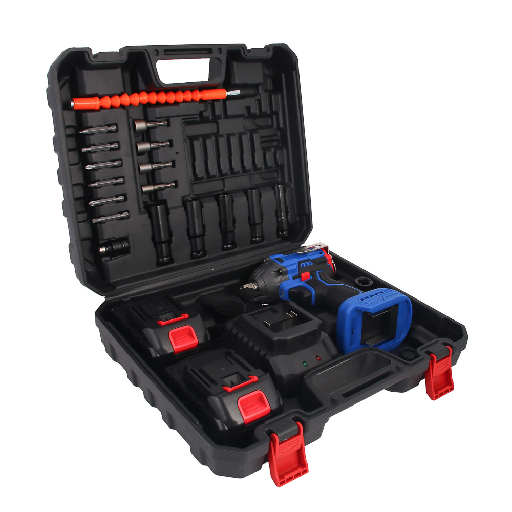 Гайковерт аккумуляторный ударный мощный 2000 Нм с 2 АКБ, арт.№ 691-165