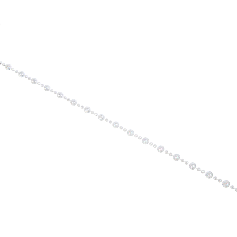 СНОУ БУМ Бусы декоративные 0,8x270 см, прозрачный,  26-570, арт.№ 378-299
