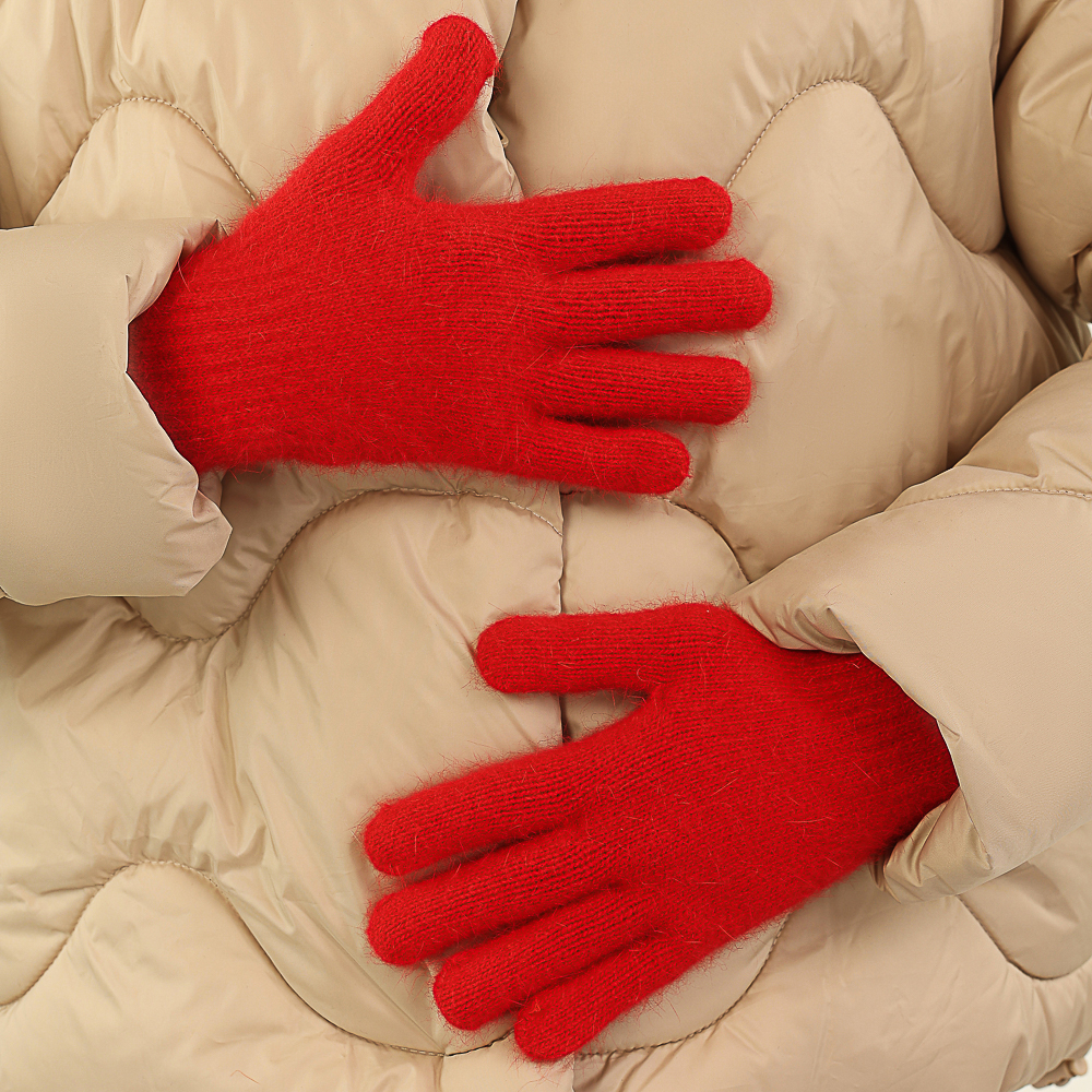 GALANTE Перчатки вязаные удлиненные с ангорой, р-р 18-20, 3 цвета, СЗПВ24-14, арт.№ 363-366