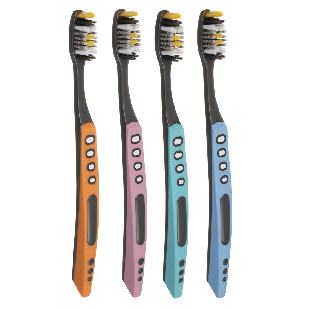 Зубная щетка тм PROWAY средней жесткости с нескользящей ручкой, 1шт, арт.№ 982-040