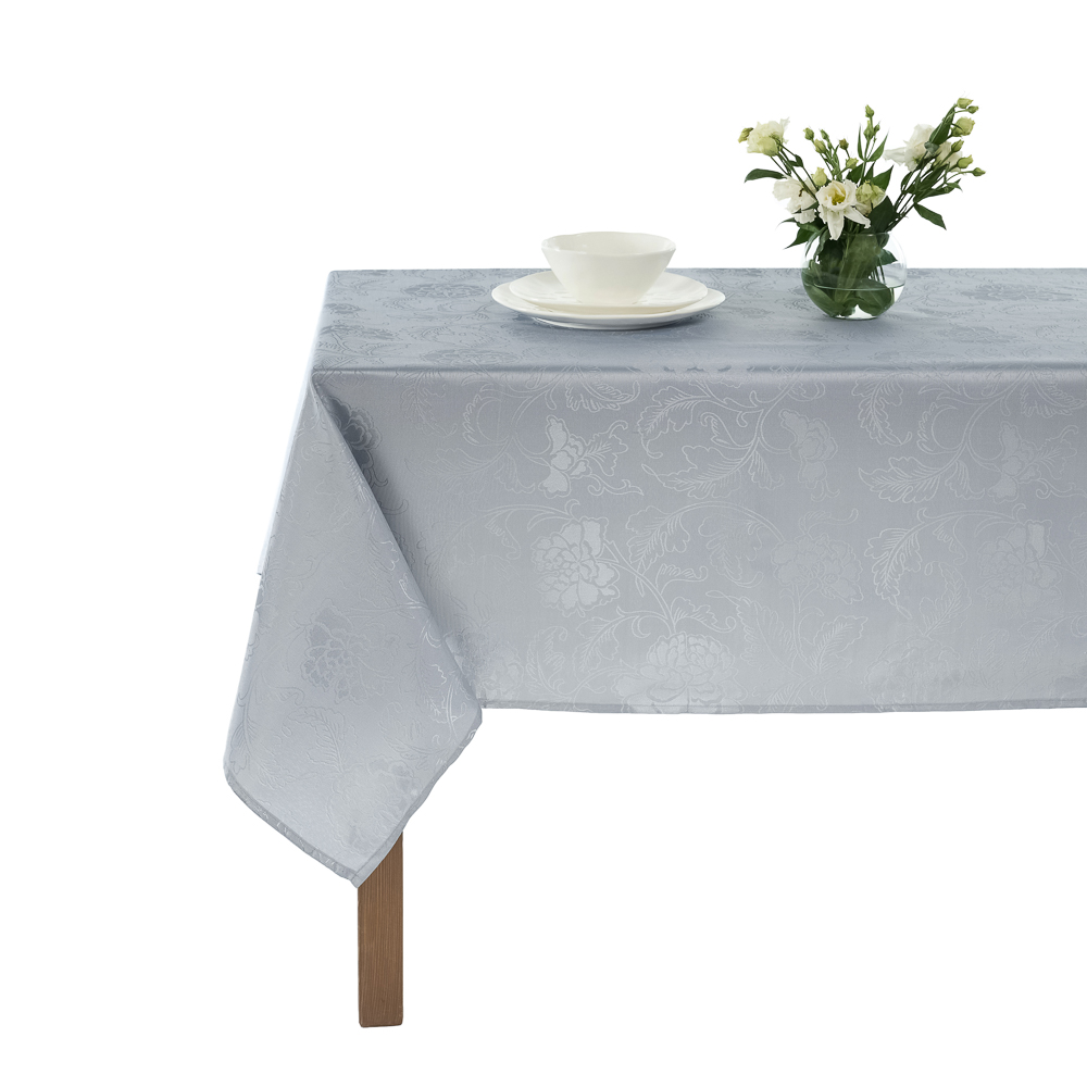PROVANCE Basic Нэви Скатерть текстильная жаккард, 140х230см, сине-серый, арт.№ 435-166