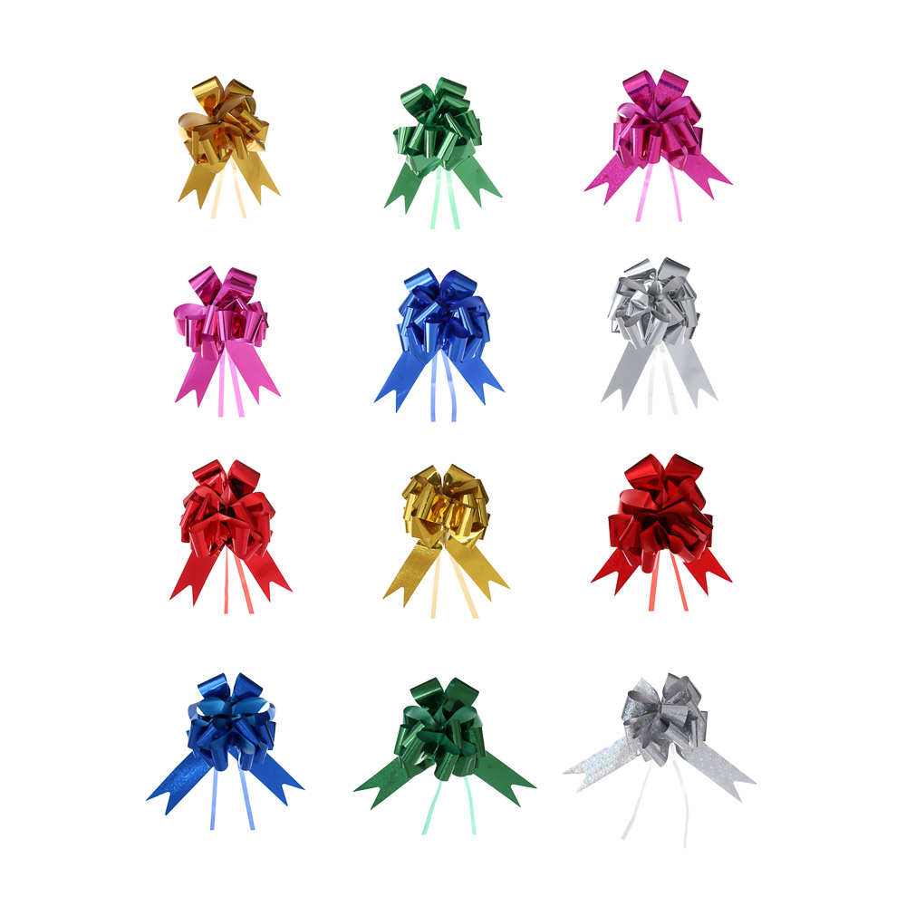 Бант-шар складной, диаметр 15 см, ПП, 12 цветов, арт.№ 505-147