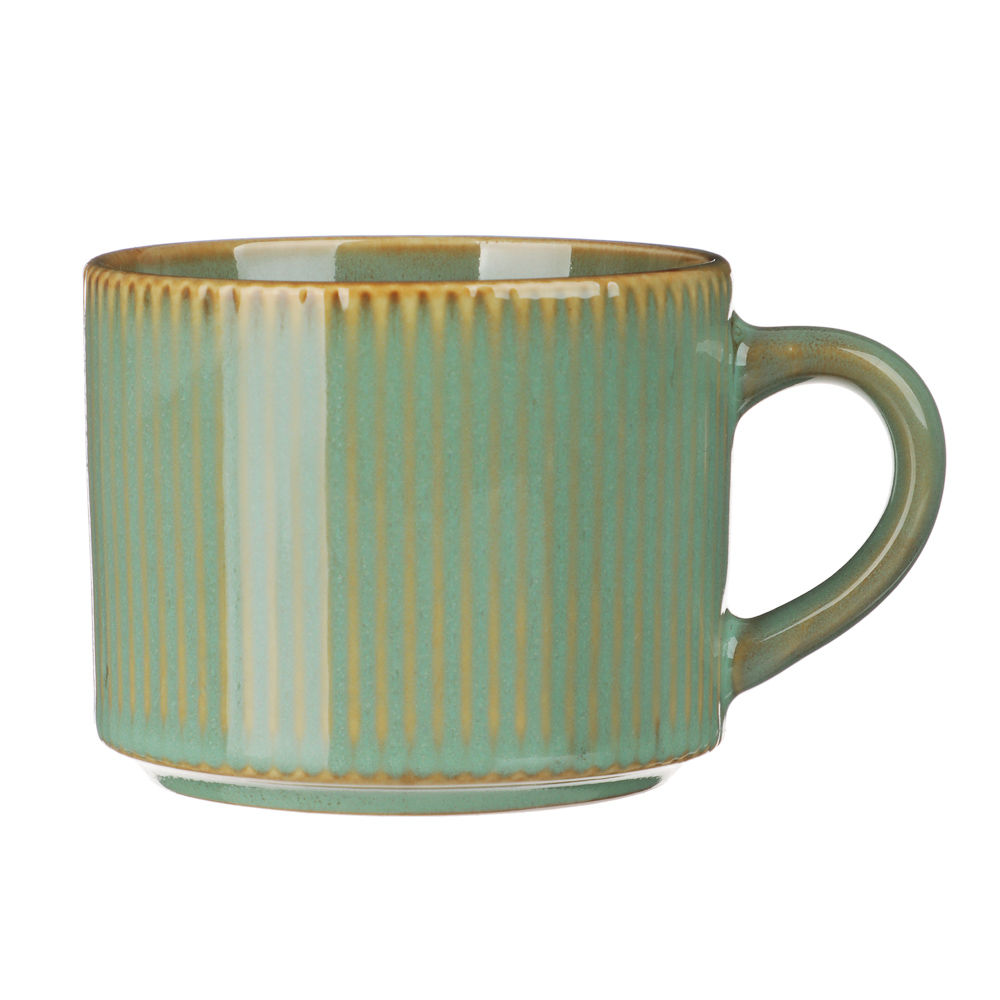 MILLIMI Кантри кружка 230мл, керамика, зеленый, арт.№ 824-228