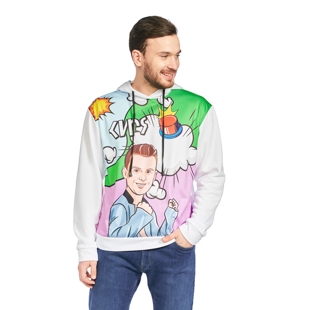 Джемпер для взрослых "КИРЯ", размер XS, Футер (100% полиэстер), 4 дизайна, арт.№ 006-014