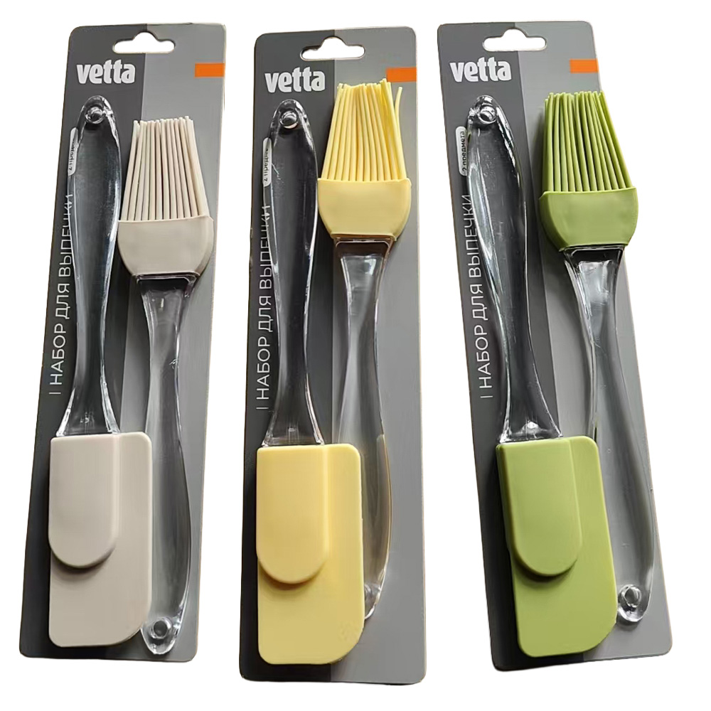 VETTA Набор для выпечки 2пр (кисточка 16см, лопатка 18см), силикон, арт.№ 856-232
