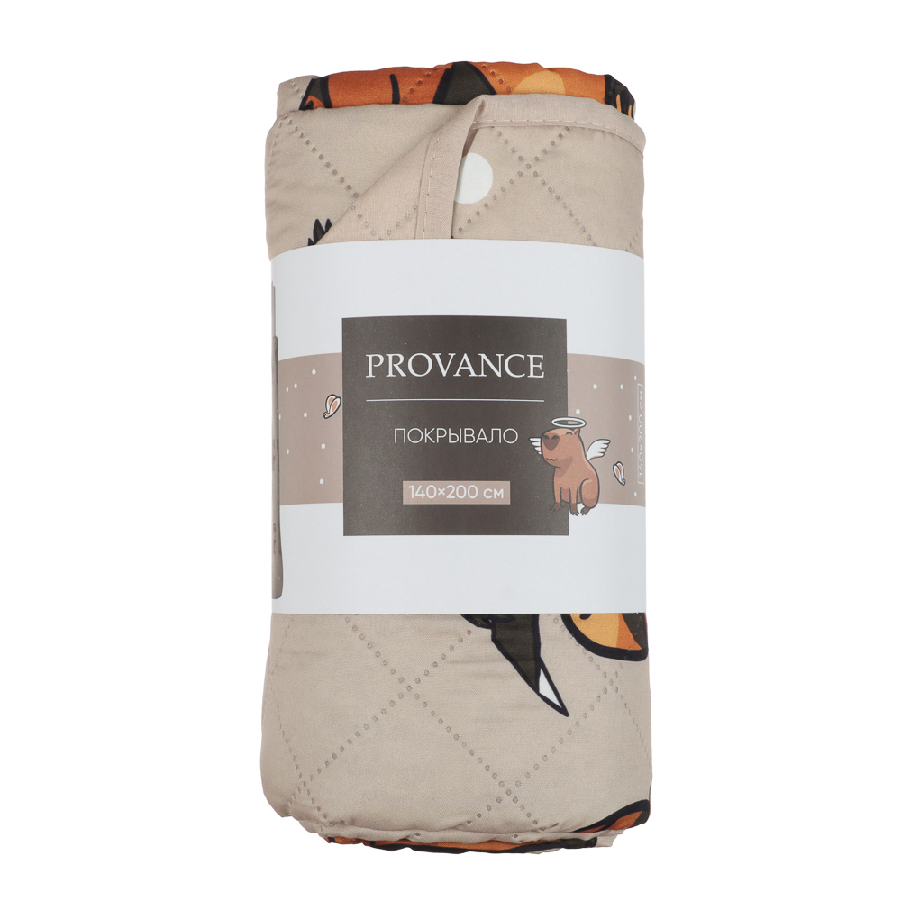 PROVANCE Капибары Покрывало стеганое 140х200см, 100% полиэстер, арт.№ 486-213