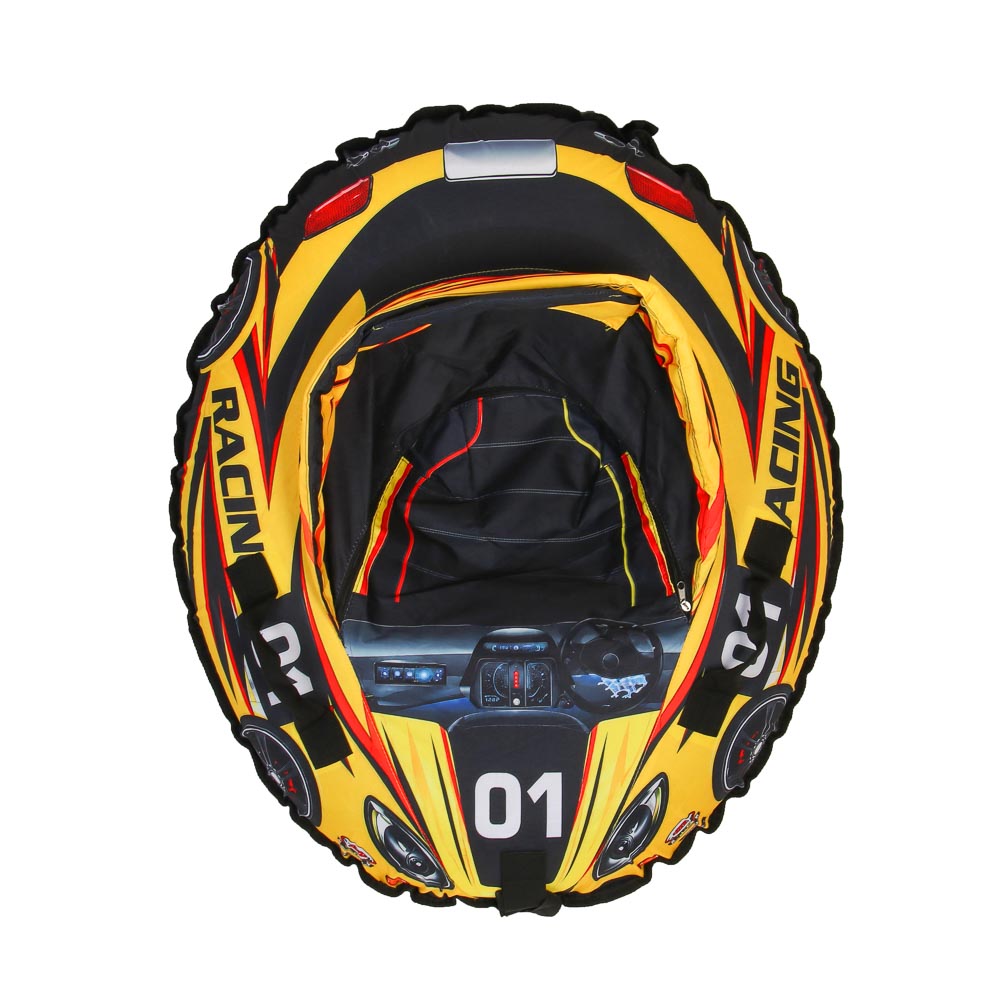 Тюбинг/ватрушка со спинкой, тм BY SPORT, 100х85см, оксфорд 600D, ПВХ, бутиловая камера R15, 2 дизайн, арт.№ 112-080